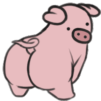 Twerky Pig By Imaaaahorny Sticker - Twerky Pig By Imaaaahorny Stickers