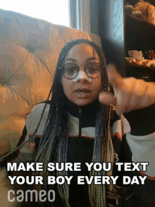 Make Sure You Text Your Boy Every Day Raven Symone GIF - Make Sure You Text Your Boy Every Day Raven Symone Cameo GIFs