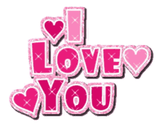 I Love You Pink GIF - I Love You Pink Hearts GIFs