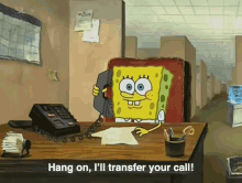 Spongebob Workplace GIF - Spongebob Workplace Hang On GIFs
