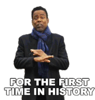 For The First Time In History Chris Rock Sticker - For The First Time In History Chris Rock Total Blackout The Tamborine Extended Cut Stickers