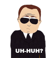 Uh Huh Fbi Agent Sticker - Uh Huh Fbi Agent South Park Stickers