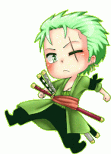 Zoro One Piece Chibi Sticker Zoro One Piece Chibi Discover Share Gifs