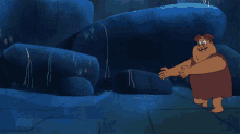 Dog Bites Thunk GIF - Dawnofthecroods Croods Dog GIFs