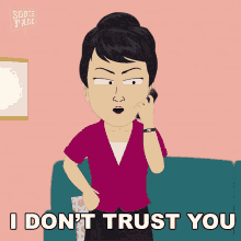 I Dont Trust You Mrs Nelson GIF - I Dont Trust You Mrs Nelson South Park GIFs