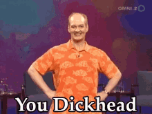 You Dickhead GIF - Dick Head Colin Mochrie Pointing GIFs