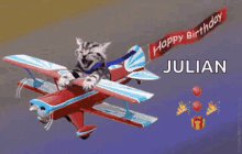 Happy Birthday Cat GIF - Happy Birthday Cat Plane GIFs