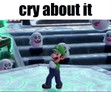 cry about it funny caption mario party boo