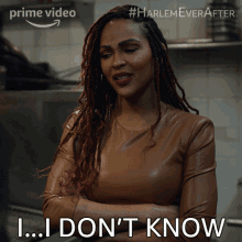 I Dont Know Camille GIF - I Dont Know Camille Harlem GIFs