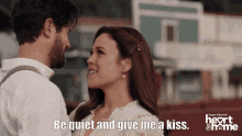 Be Quiet Give Me A Kiss GIF - Be Quiet Give Me A Kiss Hearties GIFs