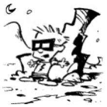 Calvin And Hobbes Attack GIF - Calvin And Hobbes Attack Aliens GIFs