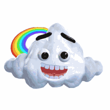 happy cloud rainbow smiling cloud nickelodeon