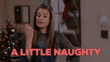 Oh Bad GIF - Lea Michele A Little Naughty Naughty GIFs