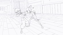 lin fight choreography dojo animation