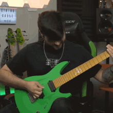 Playing Guitar Andrew Baena GIF - Playing Guitar Andrew Baena Feel The Music GIFs