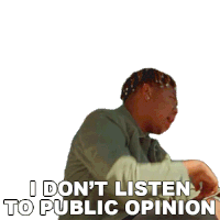 I Dont Listen To Public Opinion Ybn Cordae Sticker - I Dont Listen To Public Opinion Ybn Cordae Dream In Color Song Stickers