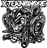 X Teknokore Hardcore Sticker - X Teknokore Hardcore Gabber Stickers