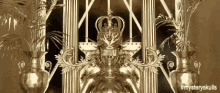 Golden Throne GIF - Gold Mysteryskulls Mysteryskullsgifs GIFs