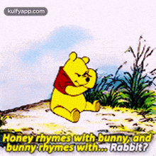 Honey Rhymes With Bunnyandbunny Thymes With. Rabbit?.Gif GIF - Honey Rhymes With Bunnyandbunny Thymes With. Rabbit? Outdoors Plant GIFs