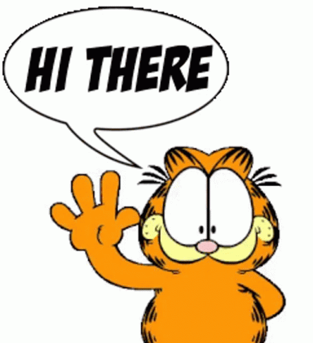 Garfield Hi There GIF - Garfield Hi There Waving - Descubre &amp; Comparte GIFs