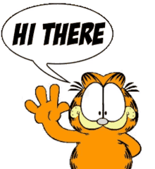 Garfield Hi There GIF - Garfield Hi There Waving GIFs