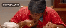 Eating Biryani Like A Maniac.Gif GIF - Eating Biryani Like A Maniac House Arrest Teaser Srinivas Reddy GIFs