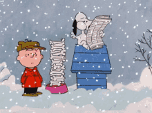 Snoopy Snow GIF - Snoopy Snow Peanuts GIFs