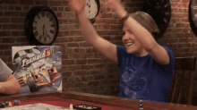 Tabletop - Formula D: Hannah Hart Celebrates The Danger Dice GIF - Wil Wheaton Table Top Dice GIFs
