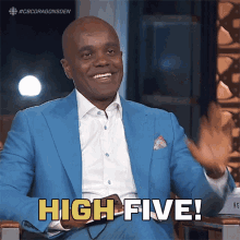 High Five Wes Hall GIF - High Five Wes Hall King Of Bay St GIFs