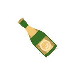 bottle with popping cork joypixels popping cork sparkling wine lets drink