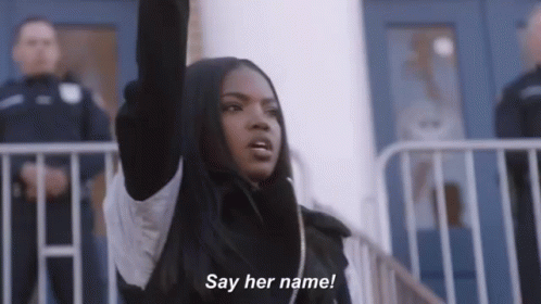 Say It Loud GIF - Say Her Name Protest Black Power - Discover &amp; Share GIFs