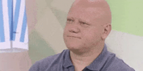 Stare Bald Man GIF - Stare Bald Man Spaced Out GIFs