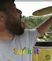 Suck It Corn GIF - Suck It Corn Deep Throat GIFs