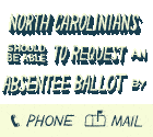 North Carolinians Should Be To Request An Absentee Ballot By Email Fax Phone Mail Sticker - North Carolinians Should Be To Request An Absentee Ballot By Email Fax Phone Mail North Carolina Stickers