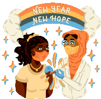 New Year New Hope Sticker - New Year New Hope New Year New Hope Stickers