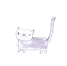 Cute Watercolor Kitty. GIF - Watercolor Cat Art GIFs