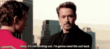 Not Working Out Peter Parker GIF - Not Working Out Peter Parker Robert Downey Jr GIFs