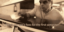 Heres My Sons Fess For The First Semester Tuition Fee GIF - Heres My Sons Fess For The First Semester Tuition Fee Education GIFs