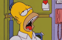 Drooling Homer Simpsons GIF - Drooling Homer Simpsons Tired GIFs