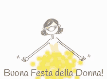 Festa Della Donna Buona Festa Della Donna Mimosa Mimose GIF - Festa Della Donna Buona Festa Della Donna Auguri Alle Donne GIFs