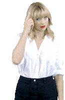 Taylor Swift Reactions Think About It Sticker - Taylor Swift Reactions Taylor Swift Think About It Stickers