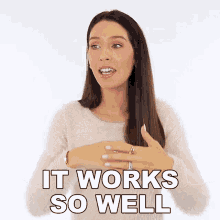 It Works So Well Shea Whitney GIF - It Works So Well Shea Whitney It Works So Great GIFs