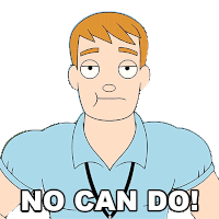 No Can Do Roy Sticker - No Can Do Roy The Harper House Stickers