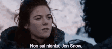 Non Sai Niente Jon Snow GIF - Non Sai Niente Jon Snow Ygritte Jon Snow GIFs