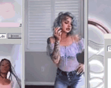 My Eyes Are Up Here Bria Bueno GIF - My Eyes Are Up Here Bria Bueno Baby Goth GIFs