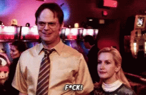 office,Dwight Schrute,surprised,gif,animated gif,gifs,meme.