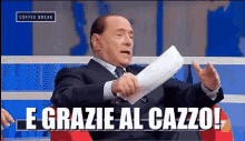 E Grazie Al Cazzo Silvio Berlusconi Elezioni Politica Italiana Infatti Ovviamente Ovvio Ironico GIF - Duh You Dont Say Of Fucking Course GIFs
