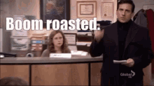 Boom Roasted GIF - Boom Roasted The Office GIFs