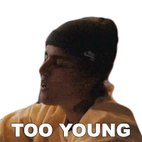 Too Young Justin Bieber Sticker - Too Young Justin Bieber Holy Song Stickers