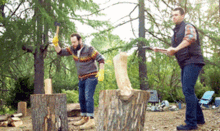 Buster Posey Chopping Wood GIF - Buster Posey Chopping Wood Lumberjack GIFs